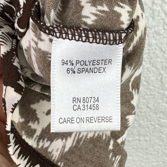 BCBGMAXAZRIA Womens Sz S Sleeveless Faux Wrap Blouse Front Tie - Spring Summer - Picture 8 of 9